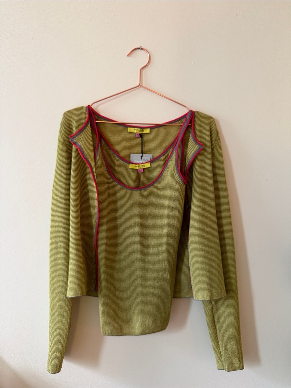 Mango x ECKHAUS LATTA collab tank & cardigan